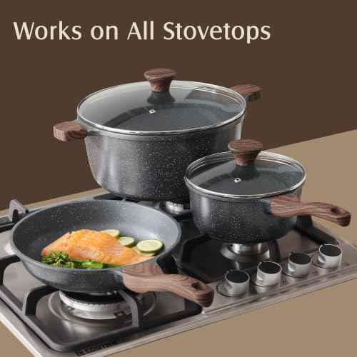 23 PCS Nonstick Granite Cookware Set
