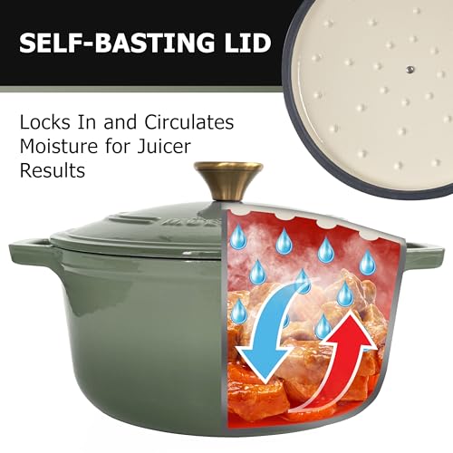 6 Quart Enameled Cast Iron Dutch Oven