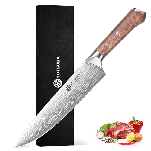 9 Inch Japanese Chef Knife with Full Tang Rosewood Handle
