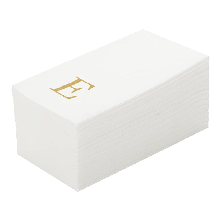 Paper Rectangle Gold Letter E Linen (2000 Count)
