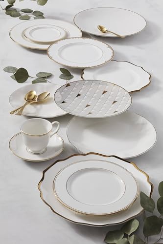 Blue Bay 4 Piece Set Dinner Plates (Dinner Plates, Set of 4, White)