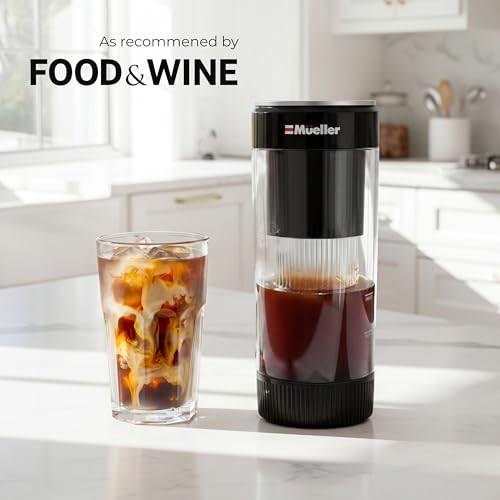 Mueller RapidBrew Cold Brew Iced Coffee Maker (Black)
