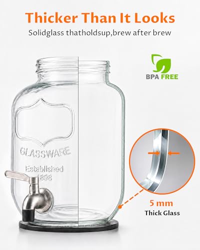 1 Gallon Cold Brew Coffee Maker (1 Gallon - Black)