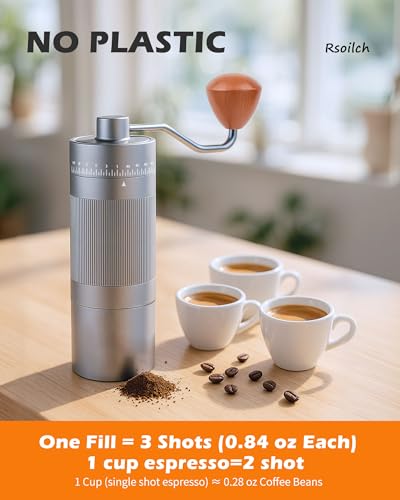 Manual Coffee Grinder (Silver)