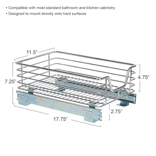 Chrome Plated Steel Under (Single Tier / 11.5" - Standard)