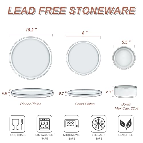 12 Piece Dinnerware Dishes Sets for 4