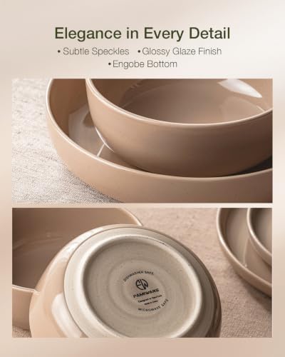 Milkyway 24 Piece Dinnerware Set with Mugs (Cinnamon Brown / Service for 6 (Include Mugs))