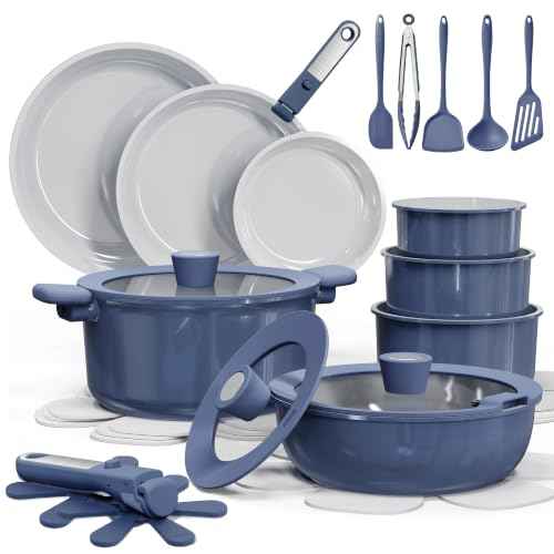 27pcs Ceramic Cookware Set