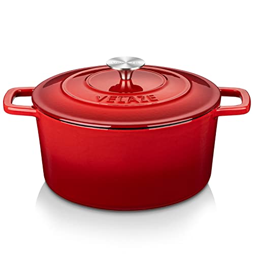 6 QT Enameled Cast Iron Dutch Oven Pot with Lid