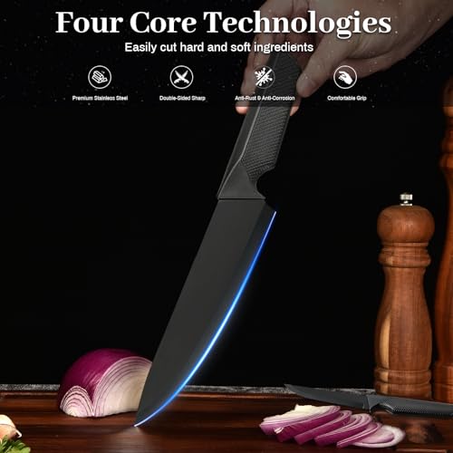 Kitchen Knife Set (Black)
