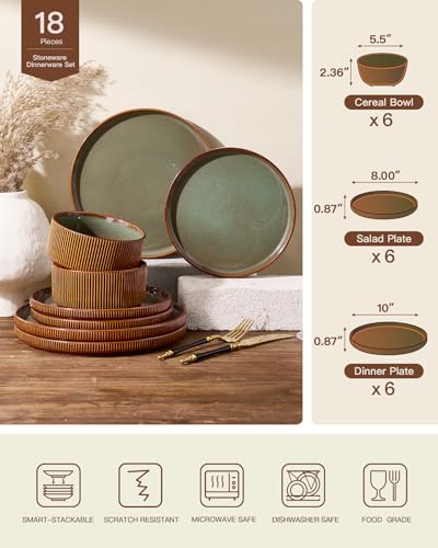 Dinnerware Set for 6 (18 Count)