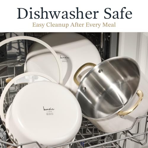 21pcs Tri Ply Stainless Steel Cookware Set with Detachable Handle