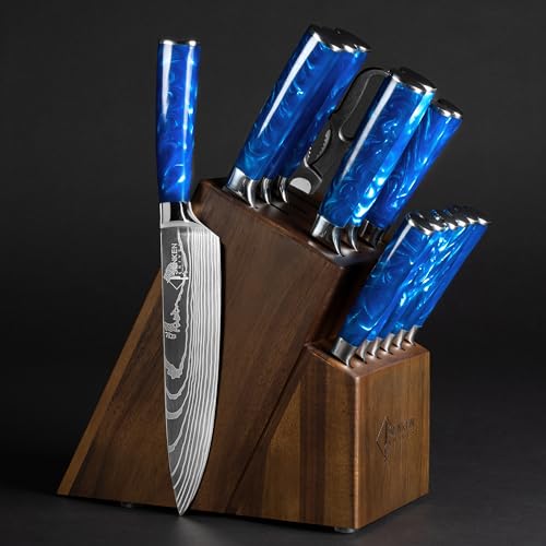 SENKEN 16 Piece Knife Block Set (16 Count)