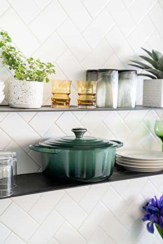 Enameled Cast Iron Round Dutch Oven