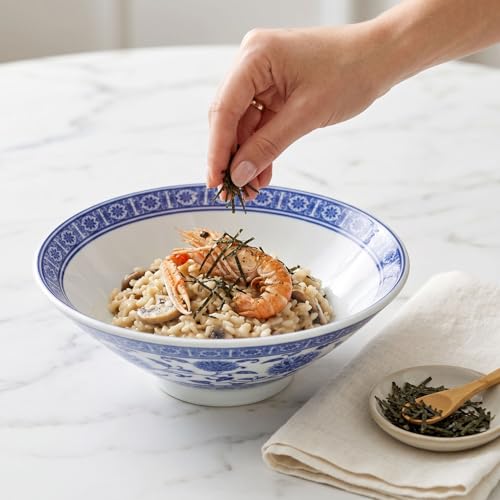 27.1 OZ Ceramic Soup Bowl Set of 2 (White / 9.1)