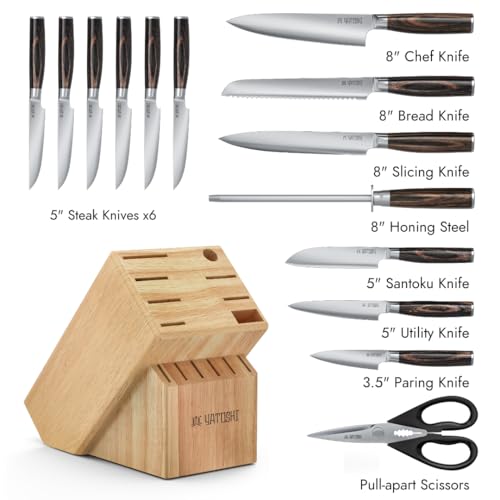 Yatoshi 15 Piece Knife Block Set