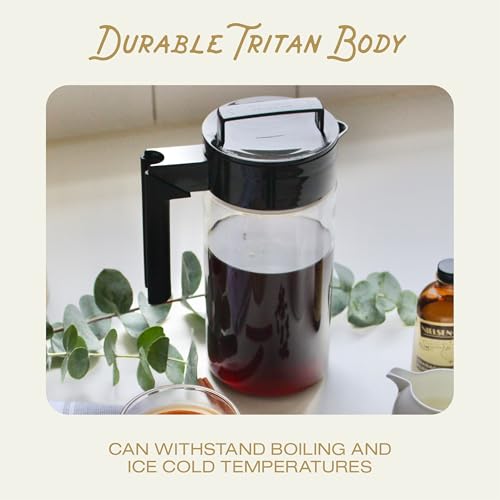 Deluxe Cold Brew Coffee Maker (Black / 1 qt)