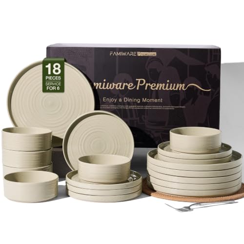 Stoneware Dinnerware Sets (18 Count)