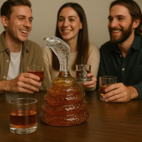 King Cobra Snake Whiskey Decanter