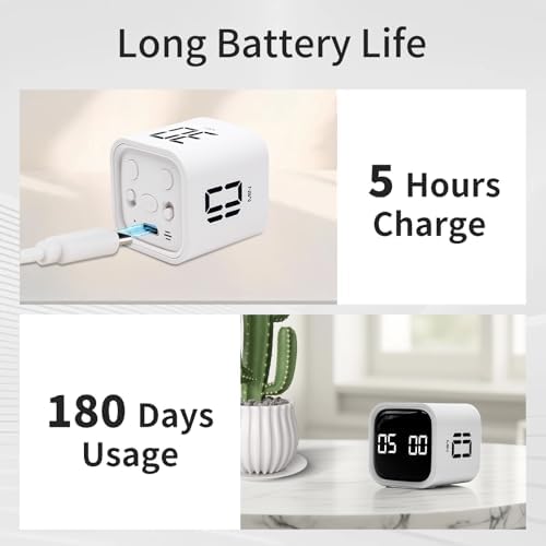 Productivity Timer Flip Gravity Sensor Cube Timer Countdown & Countup