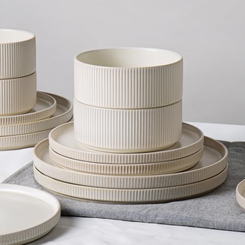 Stoneware Dinnerware Sets for 4 (12 Count)