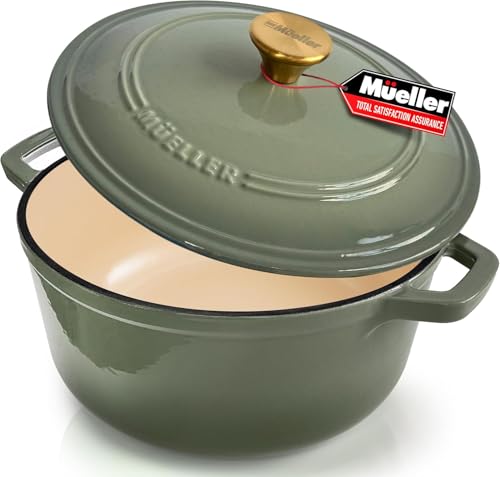 4.5 Quart Enameled Cast Iron Dutch Oven For Sourdough Bread Baking