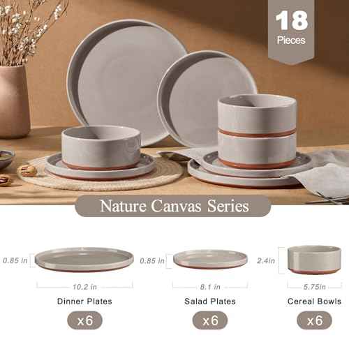 18 Piece Dinnerware Set for 6