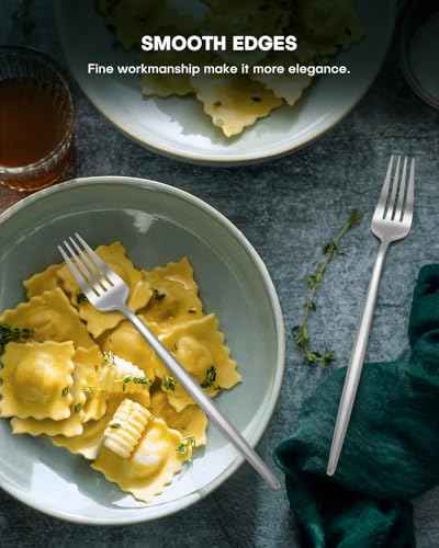 20 Piece Matte Silverware Set (20 Count)