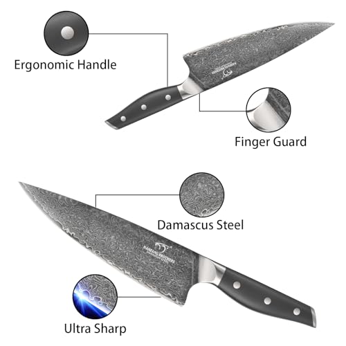 16 Piece Damascus Kitchen Knife Set (16 Count)