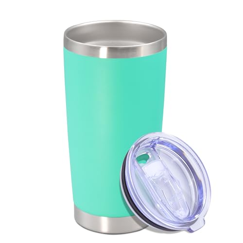 20 oz Tumbler Insulated Tumblers Stainless Steel Coffee Mug (Light Blue)