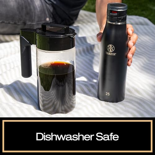 Glass Cold Brew Coffee Maker for Iced Coffee (1 Quart)