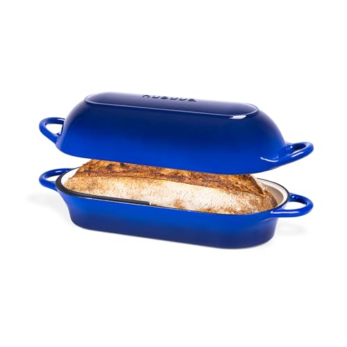 Enamelled Cast Iron Bread Loaf Pot (34cm x 16cm / Dark Blue)