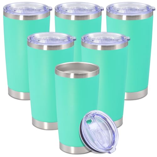 20 oz Tumbler Insulated Tumblers Stainless Steel Coffee Mug (Light Blue)
