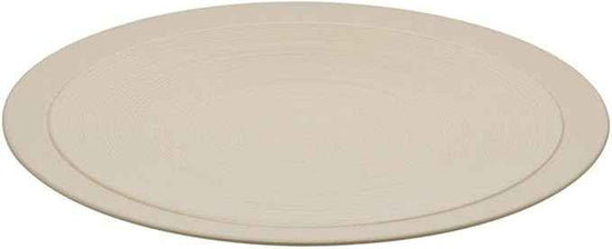 DEGRENNE Bahia French Salad Plate Set - Luxury Stoneware Dish Set for 4, Modern Ceramic Dishware for Kitchen, Made in France, Microwave Safe, Dishwasher Safe, 9” - Dune