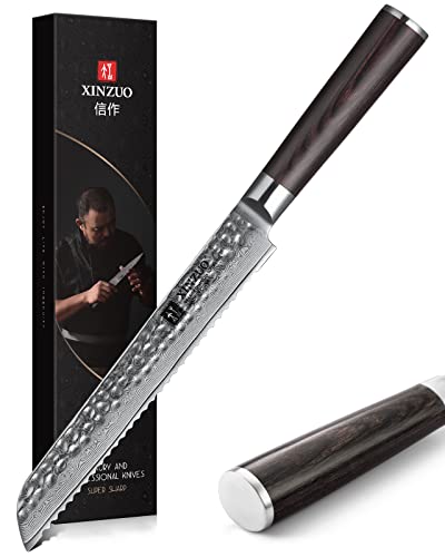 67 Layers Damascus Bread Slicing Knife