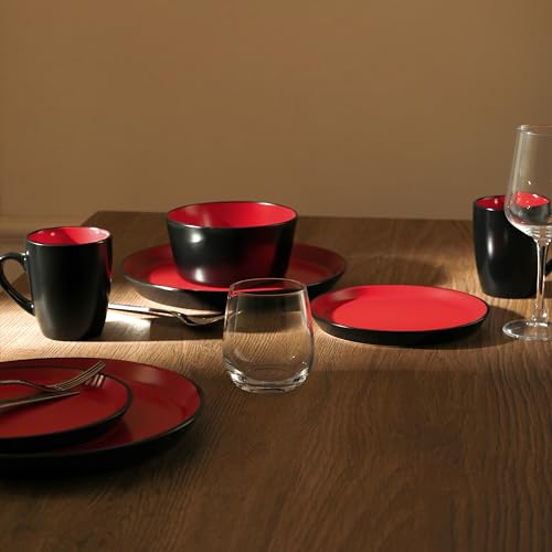 Albie Stoneware 32 Piece Modern Dinnerware Set (32 Count)
