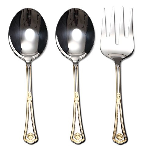 Venezia Collection Gold Flatware Serving Set for 12 (12 Count)