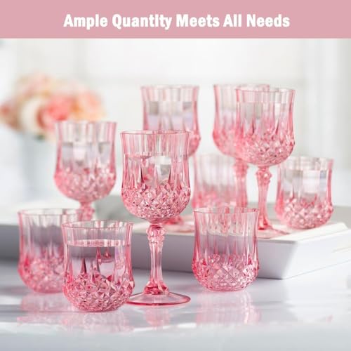 100Pack Plastic Wine Glasses (100 Count)