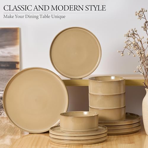 24 Piece Stoneware Dinnerware Sets