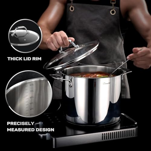 11 Piece Stainless Steel Pots and Pans Set Non Stick
