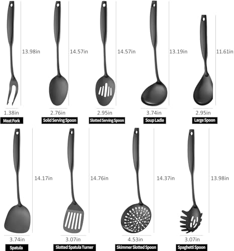 Kitchen Utensil Set 9 (Black)