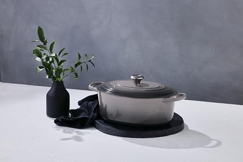 Enameled Cast Iron Oval Dutch Oven