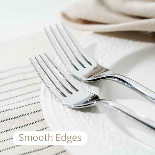 Potter 20 Piece Forged Silverware Set Stainless Steel Flatware Set Cutlery Set (12.5 Count)