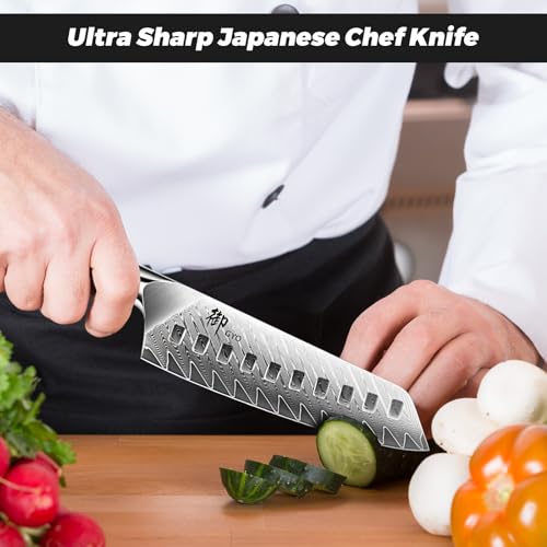 Damascus Chef Knife Santoku Knife 7 Inch