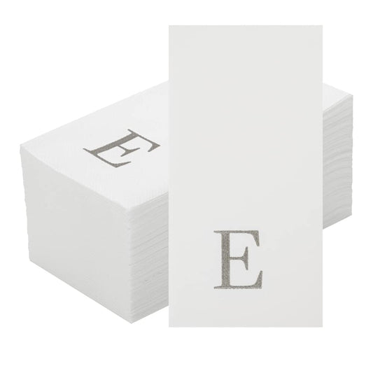 Silver E White Linen Feel Guest Towel Napkin (2000 Count)