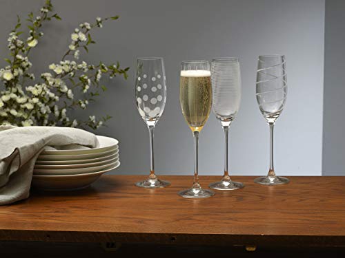 Crystal Cheers Champagne Flutes (4 Count)