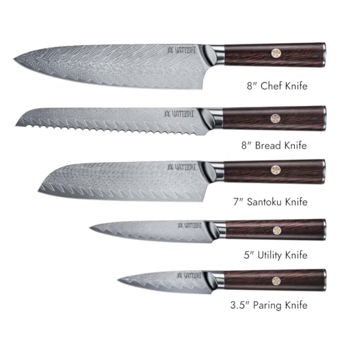 Magnetic Kitchen Knife Block Set (7 Count)