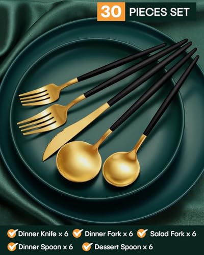 30 Piece Silverware Set for 6 (30 Count)