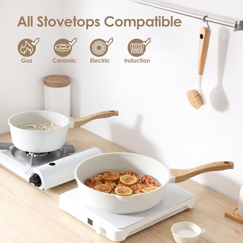 16Pcs Ceramic Cookware Set Non toxic