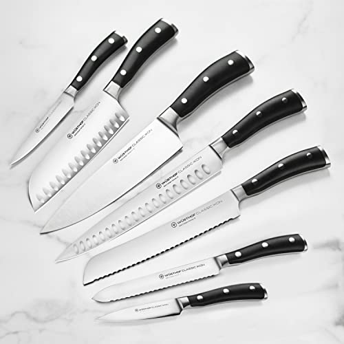Wusthof Classic Ikon 10 Piece Knife Set with Walnut Block (10 Count)